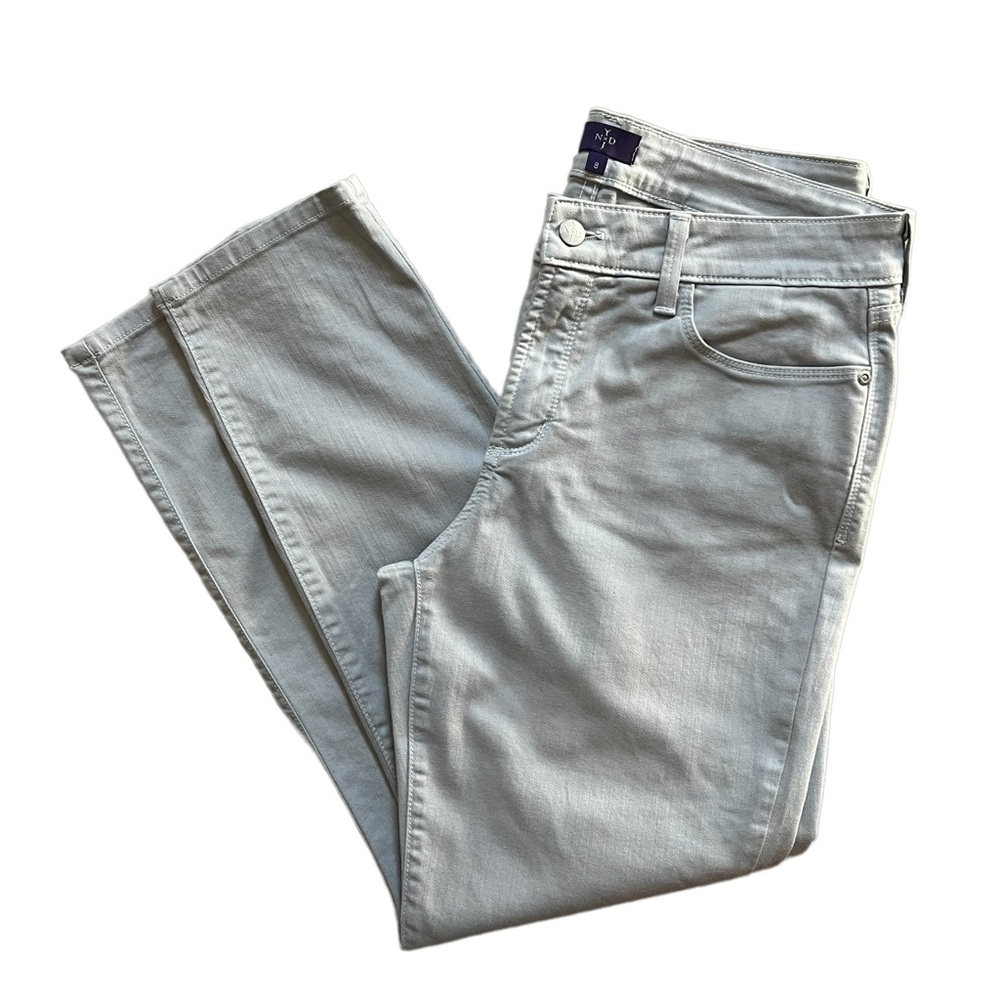 NYDJ  Clarissa Skinny Ankle Jeans Light Gray - 8